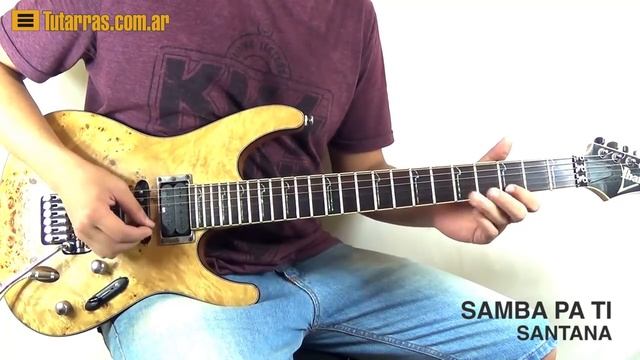 SAMBA PA TI de Santana en Guitarra electrica DEMO COVER смотреть онлайн