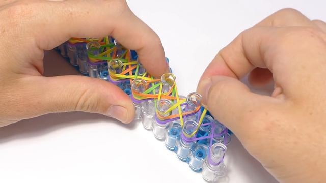 Браслет ПРИЛИВ из резинок Rainbow Loom bands. Урок 262 | Bracelet Rainbow Loom