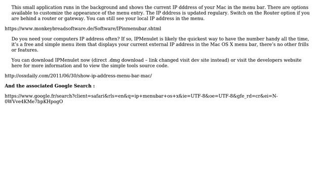 Apple: App to display IP address in menu bar? (3 Solutions!!) смотреть онлайн