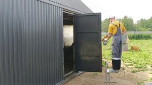 Покраска бани