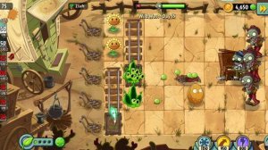 прохождение уровня растения против зомби 2 пустыня