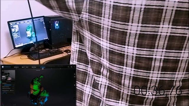 Human scanning with 3D scanner EinScan H from SHINING 3D / Сканування людини / Сканирование человек