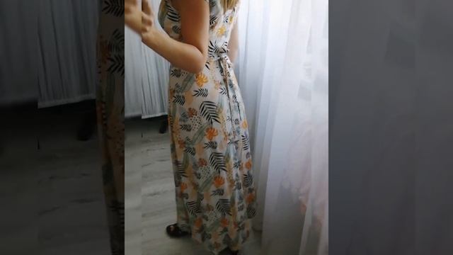 Ещё одно платье на лето из вискозы с Aliexpress. Обзор и примерка товаров с Алиэкспресс