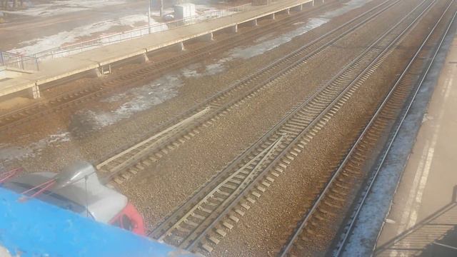 Электровоз чс7 с поездом Москва Архангельск смотреть онлайн