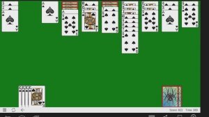 Classic Spider Solitaire gameplay