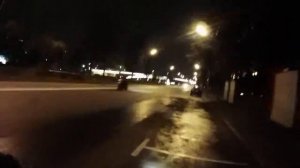 Ночь в городе на велосипеде