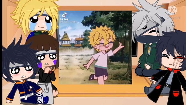 Реакция команды минато + взрослые Какаши и Обито (gacha club) смотреть онлайн