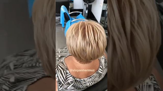 Short Pixie haircut for women created with scissors #vivyanhermuz #shorts #hair #haircut #pixiehair