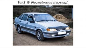 2115 отзыв. Ваз 2115 отзыв