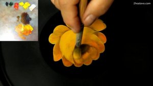 Чайная Роза от Ларисы Гончаровой. Мастер-класс по Жостовской росписи