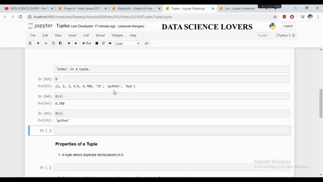 Basic Python Tutorial - 4 ...Tuples in Python || Examples | Properties  #python