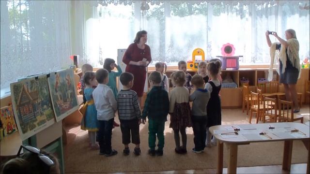 фрагмент занятия по развитию речи в средней группе. Май. смотреть онлайн