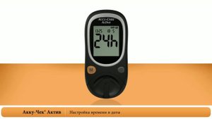 Акку-Чек Актив_Настройка времени и даты