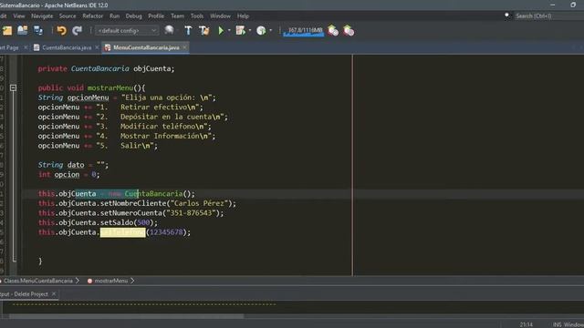 Sistema Bancario - Cajero Automatico en JAVA #switch #JOptionPane #Objetos #object #ATM #bank #java