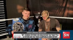 Rey and Dominik Mysterio on becoming the first father-son duo to win WWE SmackDown Tag Team titles