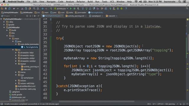 Easy way to become an Android Engineer from Scratch (2 JSON parsing file parsing) смотреть онлайн