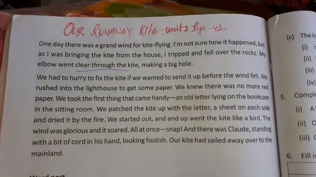 ENGLISH-Class 10 Lesson 5 - Our Runaway Kite (Part 2)