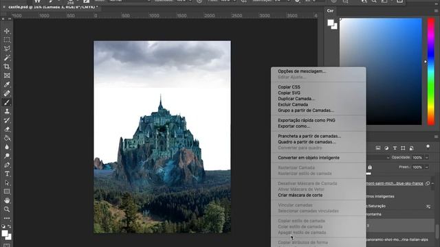 MATTE PAINTING WITH PHOTOSHOP / Dark Castle смотреть онлайн
