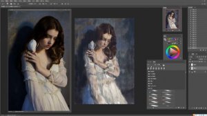 【PS painting】Oil painting texture sketch painting