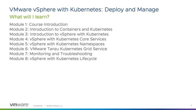 VMware vSphere with Kubernetes: Deploy and Manage V7 смотреть онлайн