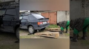 Мини эстакада что бы не домкратить машину.