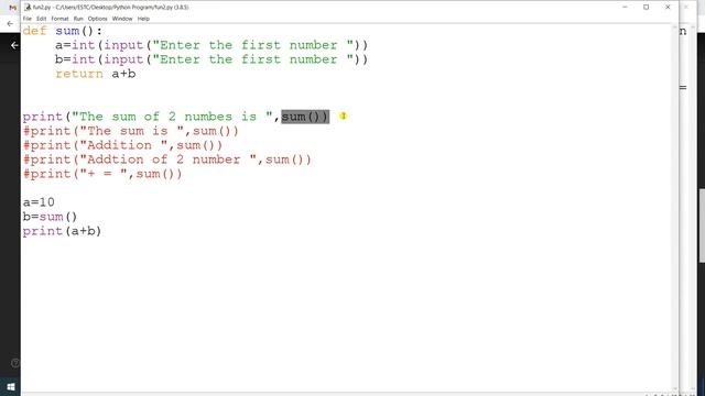 Python Function Part - 1 | Required | Default | Variable length | Keyword | Local & Global Variable
