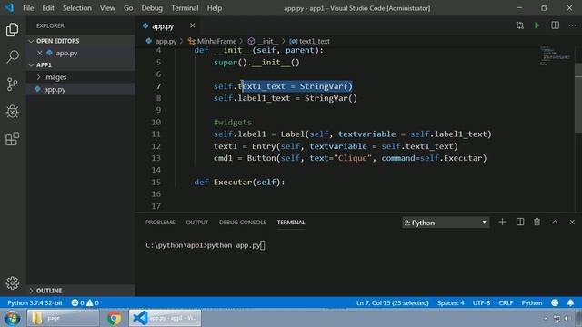 030 - Python tkinter - EXERCÍCIO PRÁTICO COM FRAME E INSTANCIAÇÃO смотреть онлайн