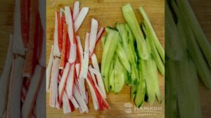 Вкусные роллы с крабовыми палочками