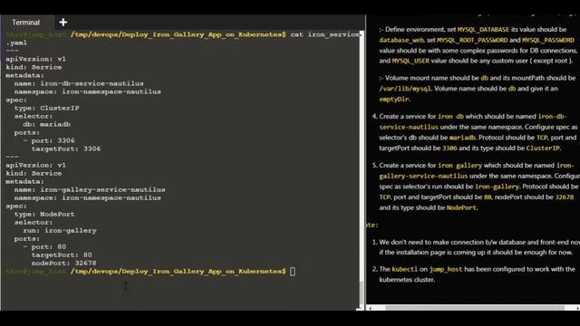 Deploy Iron Gallery App on Kubernetes