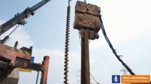 Буровые работы / Погружение шпунта Ларсена Л5УМ / Ямобур / Автокран / Аренда спецтехники