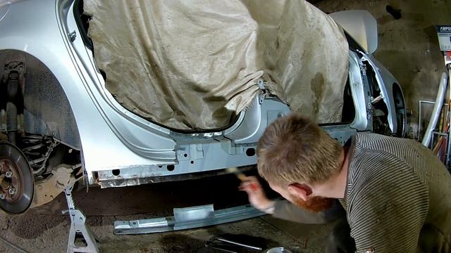 Замена порога на Opel Astra J/Переварка/Покраска/Body Repaid