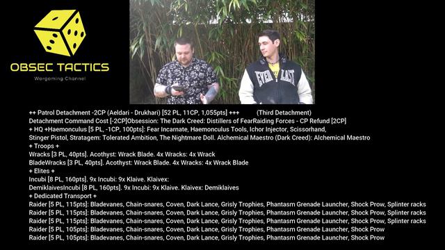 Drukhari Kabal List Review - Warhammer 40k - ObsecTactics смотреть онлайн