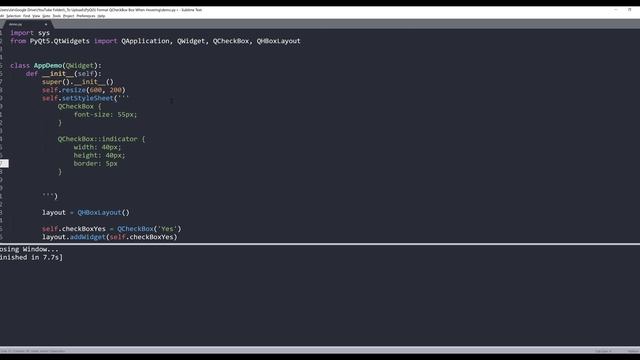 Update QCheckBox Widget Visual Properties When Hovering | PyQt5 Tutorial