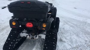 Тестирую квадроцикл на гусеницах