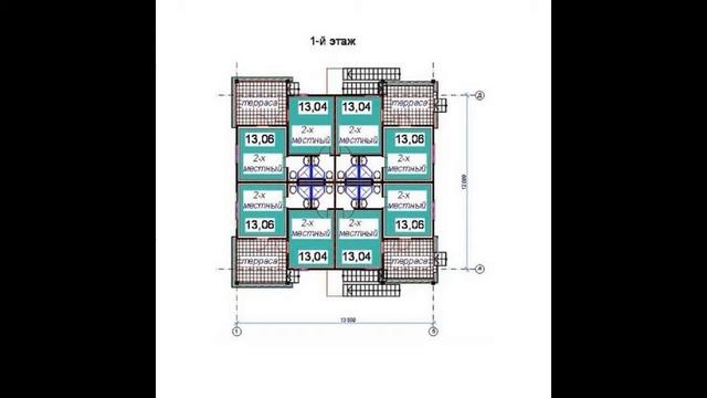 Проект панельно-каркасной гостиницы КН-03 смотреть онлайн