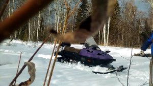 СНЕГОХОД ТАЙГА ПАТРУЛЬ Ремонт в полевых условиях Обрыв рулевого рычага.