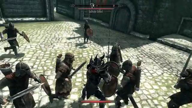 Skyrim - Two handed build with sweep perk смотреть онлайн