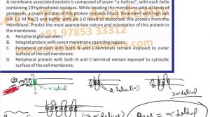 Membrane proteins |cell biology||life sciences ||NEET||CSIR NET||June 2017 question|