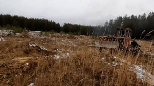 Суровый металлокоп/Копаем на ТДТ-55/Трактор из СССР