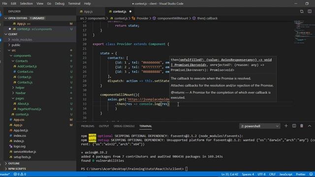 React ep19 AXIOS get request смотреть онлайн