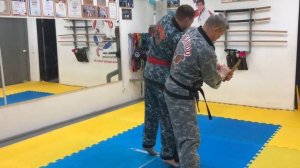 Hapkido disarm training