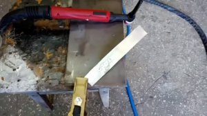 Сварка алюминия в среде аргона. Топливный бак от фуры.