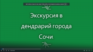 Экскурсия в Дендрарий города Сочи.