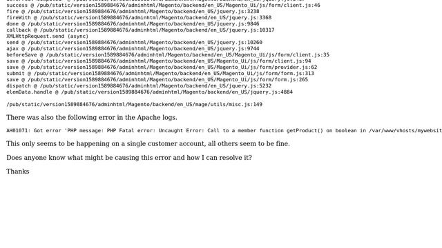 Magento: Trying to Save Customer Account Causes 500 Error смотреть онлайн