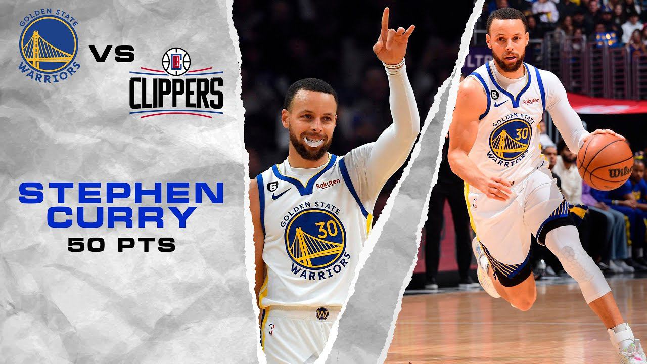 Stephen Curry 50pts vs Clippers season 2022/23