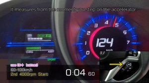 HONDA CR-Z full acceleration test,cruise engine RPM. (1.5L hybrid 6MT) ZF2