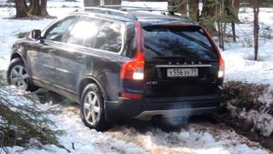 Вольво хс90 гребет в гору