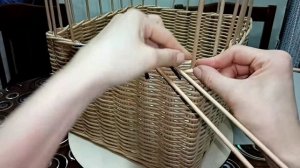 Простая загибка.,,Розга,,.М.К загибки. Плетёный короб из бумажных трубочек.