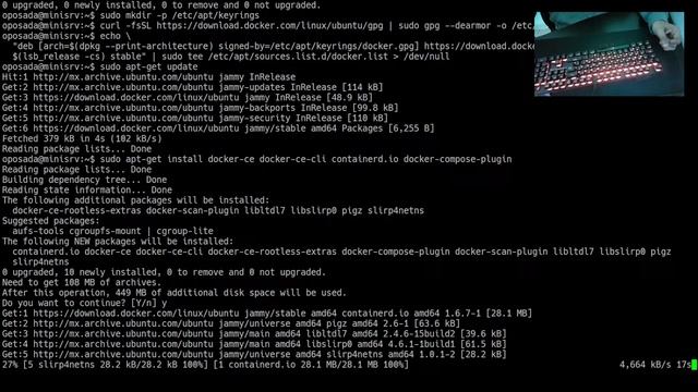 Como instalar Docker Docker version 20.10.17 en Linux Ubuntu 22.04.1 Server LTS смотреть онлайн