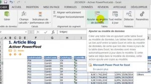 Activer Powerpivot